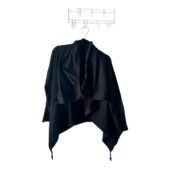 Allen B By Allen Schwartz Women's Black Cardigan Cotton Hoodie Size M - Picture 10 of 10